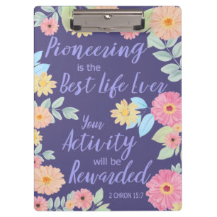 JW Gift Pioneering is the Best Life Ever Clipboard