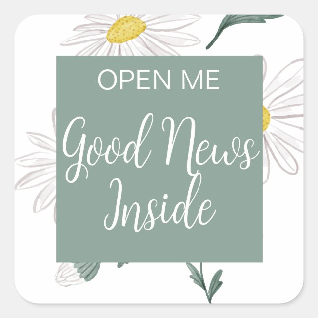 JW Ministry Supplies Letter Writing Good News Square Sticker (Front)