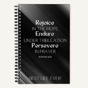 JW Notebook for Brothers -REJOICE ENDURE PERSEVERE