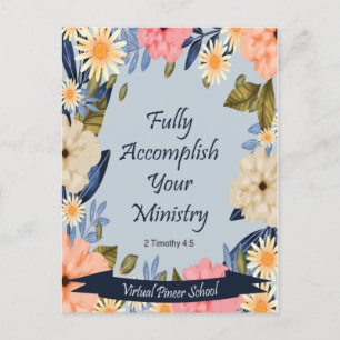  JW Pioneer: Fully accomplish ministry Postcard