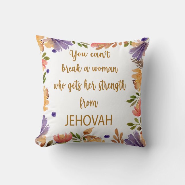 JW Sister quote gift  Cushion (Front)