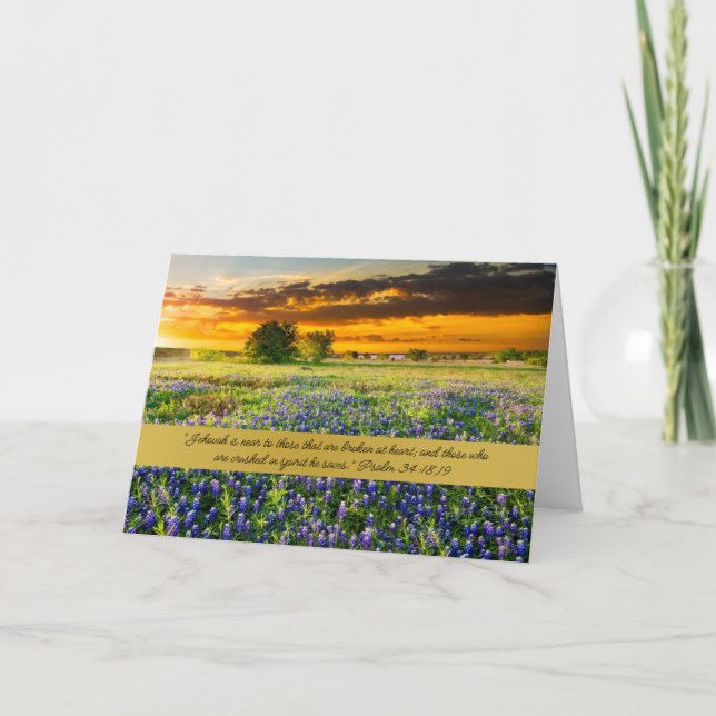 JW Sympathy Card - "Jehovah is near" (Front)