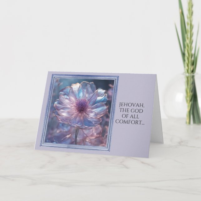 JW Sympathy Card - Jehovah the God of Comfort (Front)