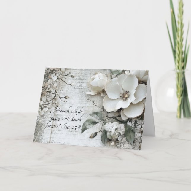 JW Sympathy Card - Jehovah's Limitless Memory (Front)