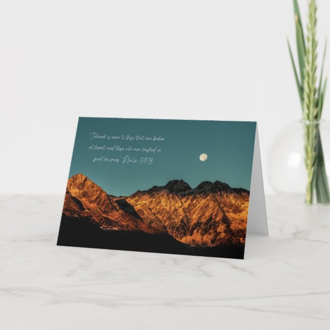 JW Sympathy Card Psalm 34:18 (Front)