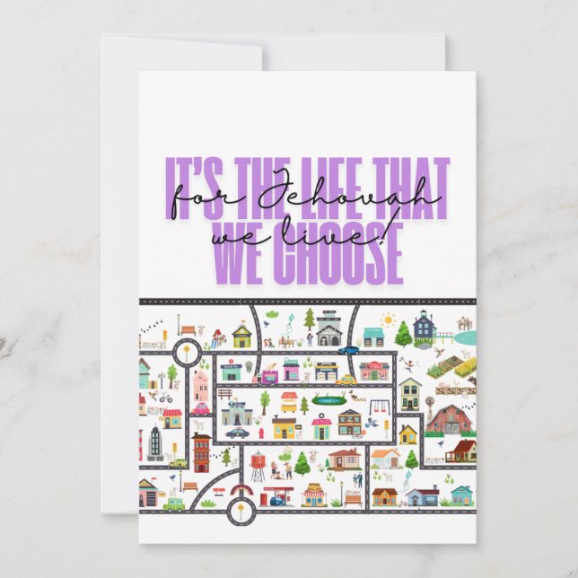 JW "Town Territory" Card for Pioneers (Front)