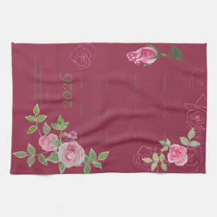 JW year text customise with calendar Tea Towel