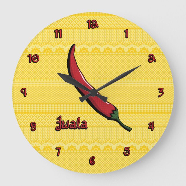 Jwala Chilli Pepper Clock (Front)