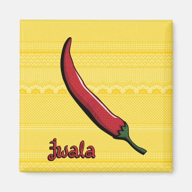 Jwala Chilli Pepper Magnet (Front)