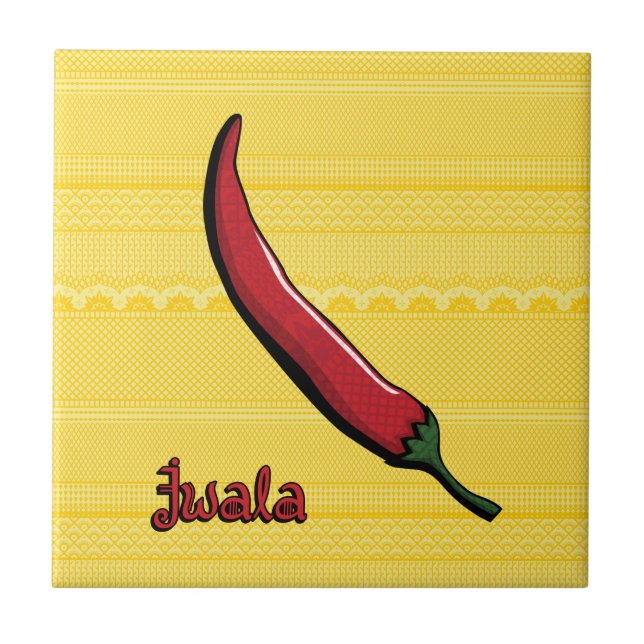 Jwala Chilli Pepper Tile (Front)