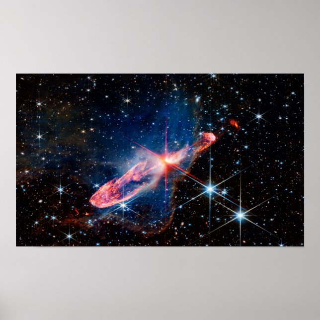 JWST Herbig-Haro 46/47 Actively Forming Stars Poster (Front)
