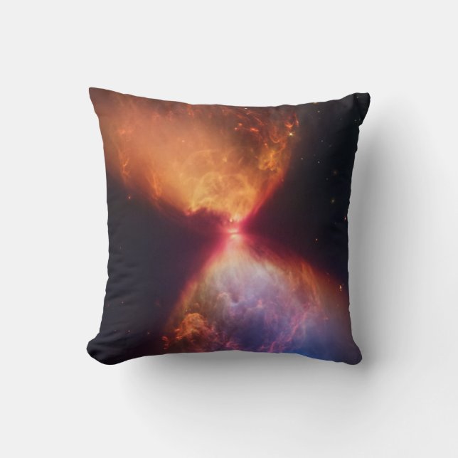 JWST Hourglass Protostar Formation Cushion (Front)