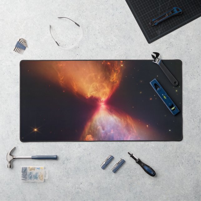 JWST Hourglass Protostar Formation Desk Mat (Workstation)