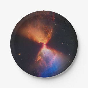 JWST Hourglass Protostar Formation Paper Plate
