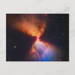 JWST Hourglass Protostar Formation Postcard