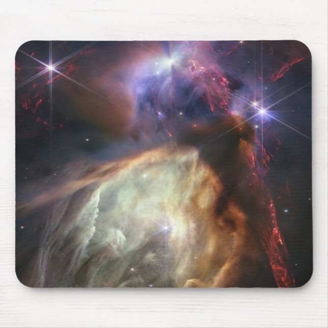JWST Image of Rho Ophiuchi Stars Mouse Pad (Front)