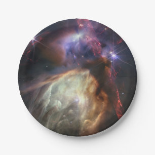 JWST Image of Rho Ophiuchi Stars Paper Plate