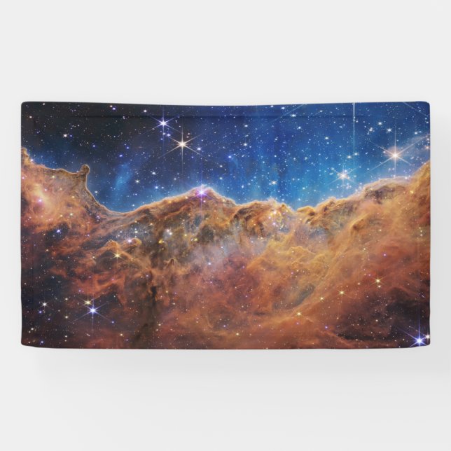 JWST James Webb Space Telescope Cosmic Cliffs Banner (Horizontal)