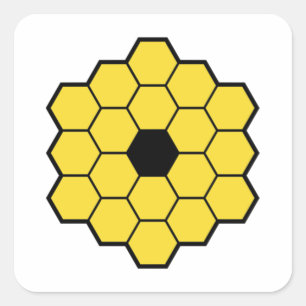 JWST James Webb Space Telescope Essential Square Sticker