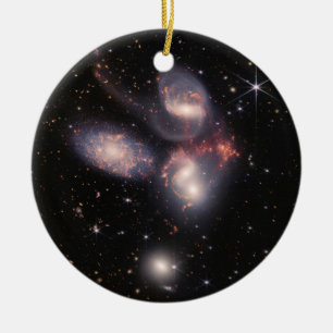 JWST James Webb Space Telescope Stephan’s Quintet Ceramic Ornament