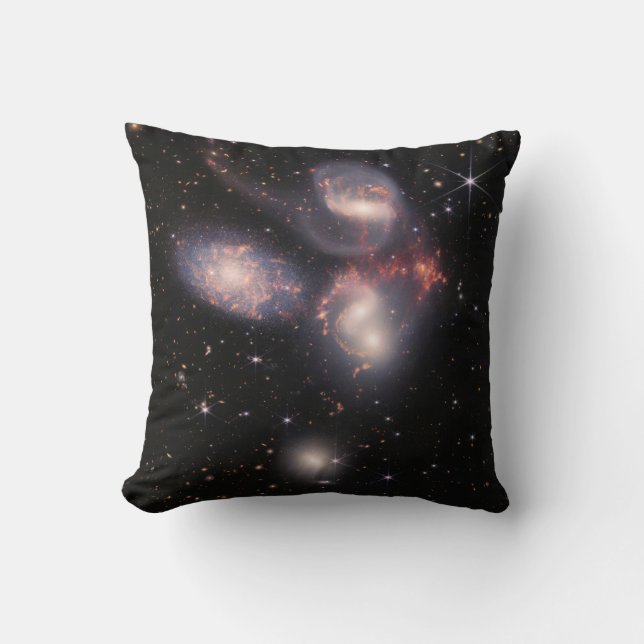 JWST James Webb Space Telescope Stephan’s Quintet Cushion (Front)