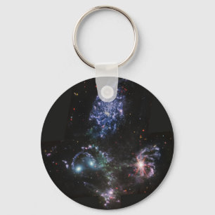 JWST James Webb Space Telescope Stephan’s Quintet Key Ring