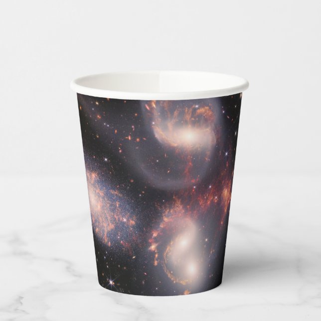 JWST James Webb Space Telescope Stephan’s Quintet Paper Cups (Left)