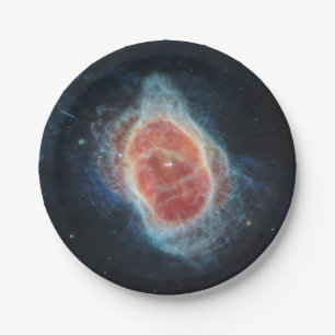JWST James Webb Telescope Southern Ring Nebula Paper Plate