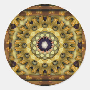 K117 Autumn Kali Classic Round Sticker