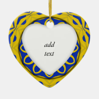 K128 Yellow & Blue Kali Ceramic Tree Decoration