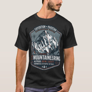 K2 mount karakoram expedition mountaineering desig T-Shirt