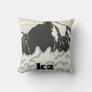 K2 Mountain Travel poster Cushion