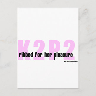 K2P2 Ribbed For Her Pleasure Merchandise Postcard
