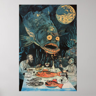 K84 Gluttony Illustration by Tove Jansson Poster