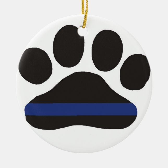 K9 Blue Line Ornament (Front)