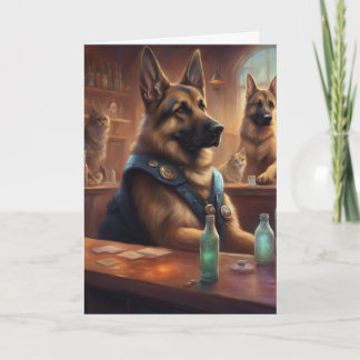 K9 cops cops make the best customers birthday card