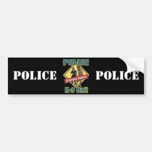 K9 Criminals Beware Bumper Sticker