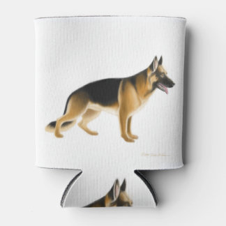 K9 German Shepherd Police Dog Can Cooler