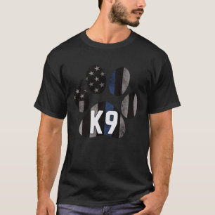 K9 Police Blue Paws Matter for LEO Cops FBI Sherif T-Shirt