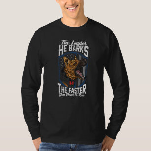 K9 Police Dog Blue Line Flag German Shepherd Loude T-Shirt