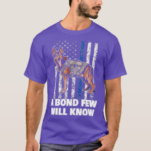K9 Police Dog Bond Few Will Know Flag America T-Shirt