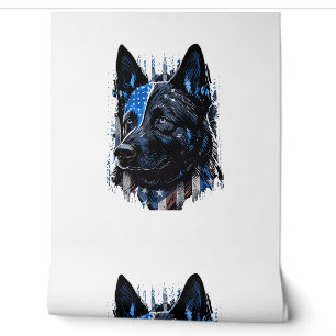 K9 Police Dog German Sherman American Flag Policem Wallpaper