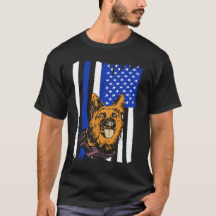 K9 Police Dog In Patriotic USA K9 Police Officer B T-Shirt