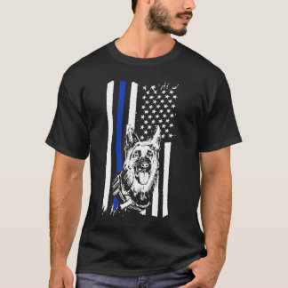 K9 Police Dog In Patriotic USA Style K9 Police Off T-Shirt