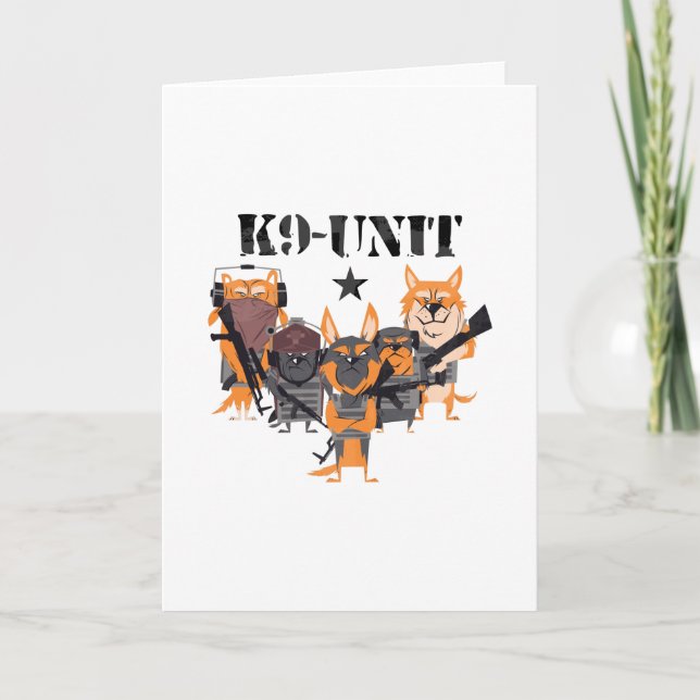 K9 Police Dog Unit Card (Front)