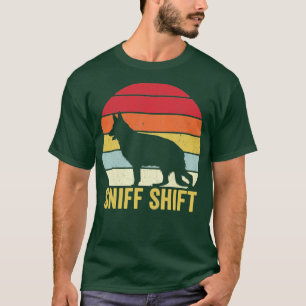 K9 Police Officer Police Dog Vintage Sniff Shift T-Shirt