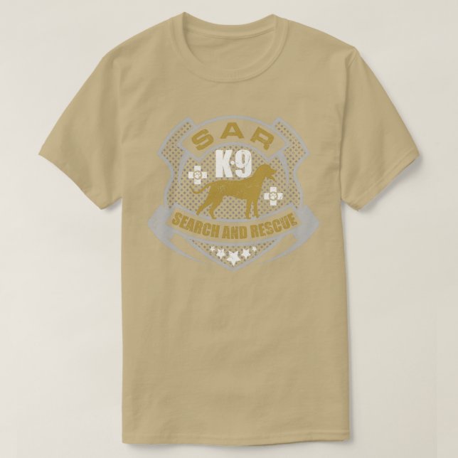 K9 Search and Rescue SAR (11) T-Shirt (Design Front)