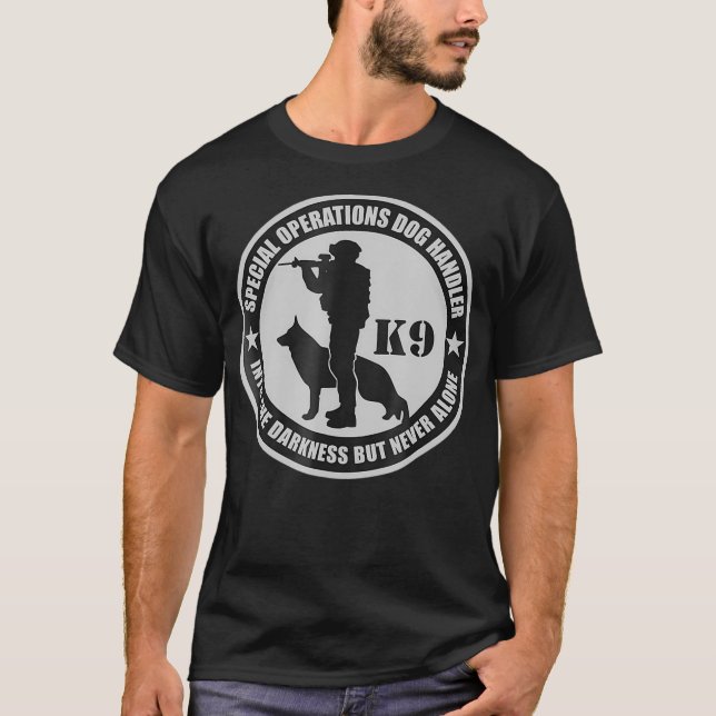 K9   Special Operations Dog Handler T-Shirt (Front)