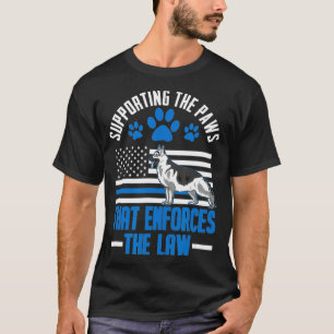K9 Thin Blue Line German Shepherd Police Dog US F T-Shirt