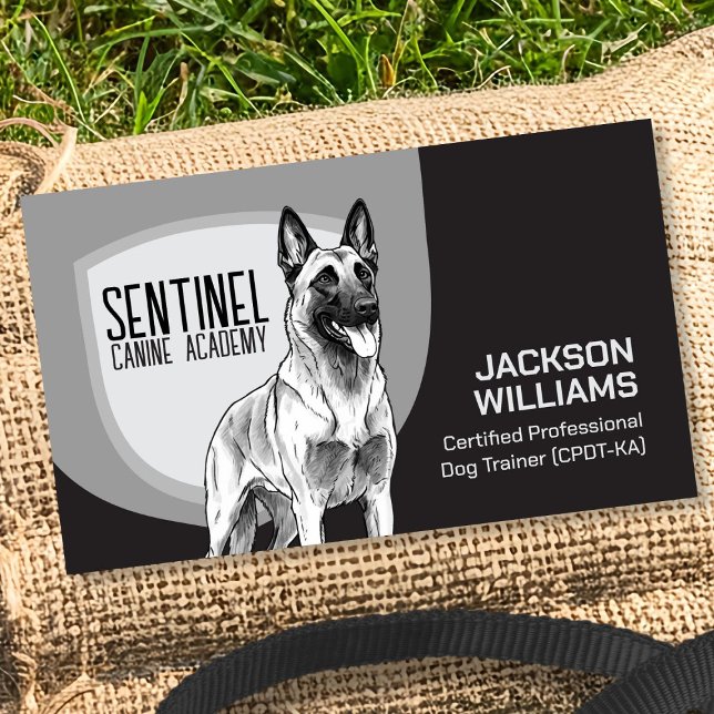 K9 Training - Dog Trainer - Canine Behaviourist  Business Card (Creator Uploaded)